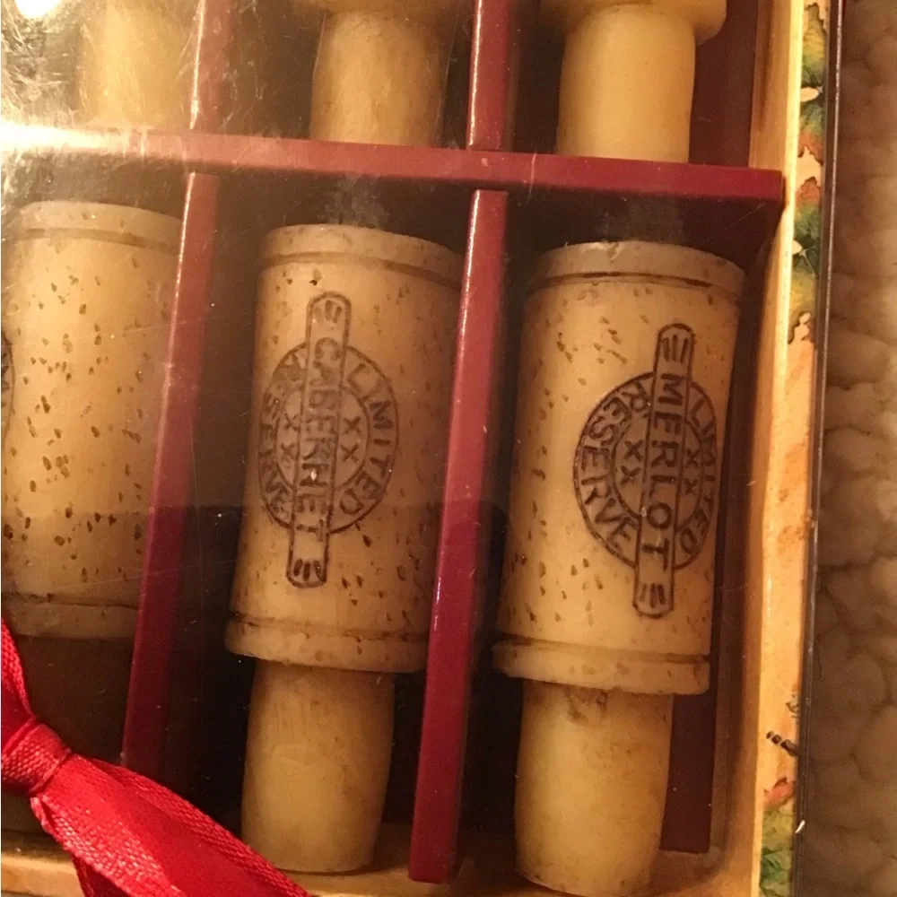 NWOT wine Country Scented Wine Cork Candles.